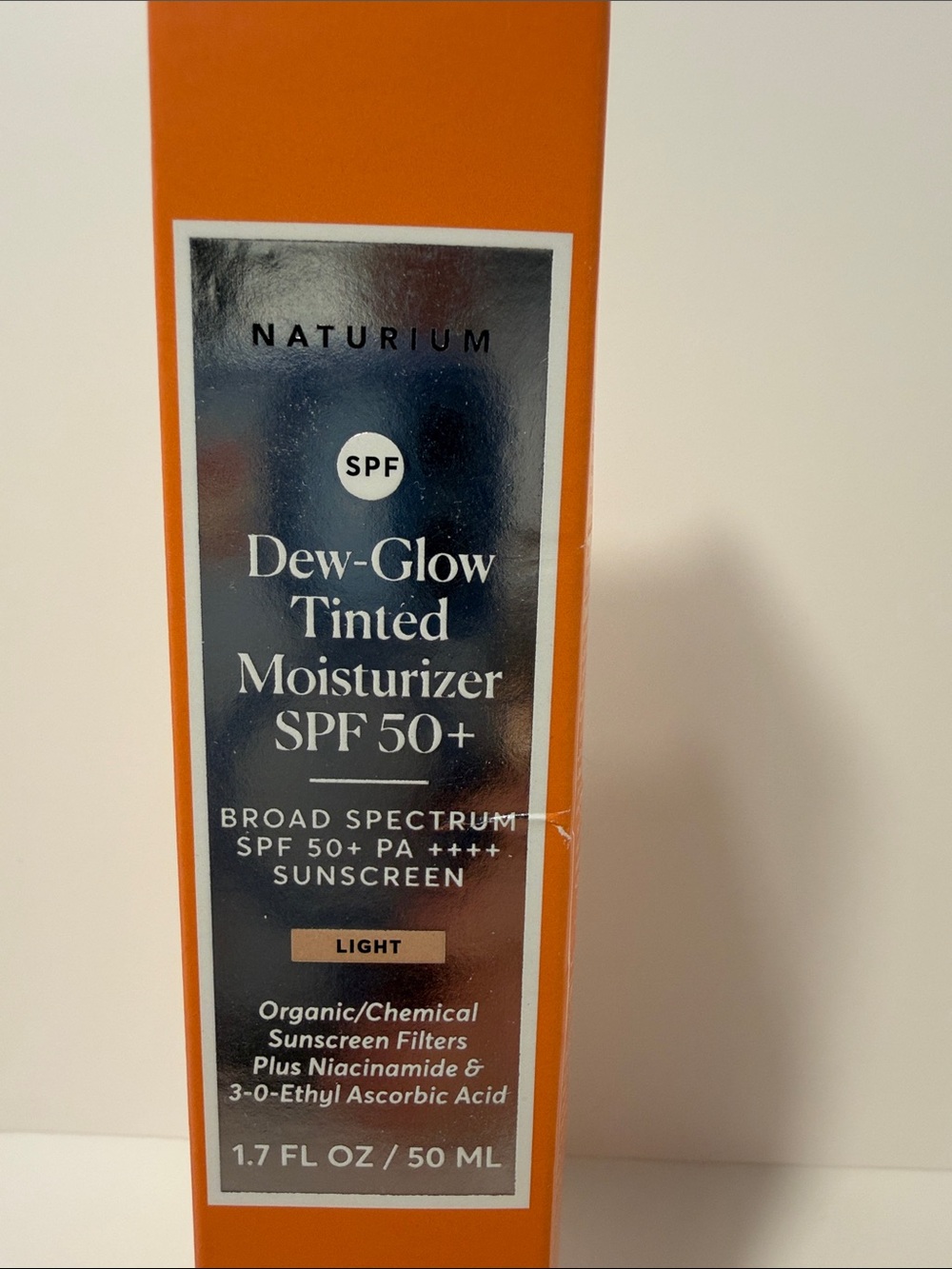 Naturium Dew-Glow Tinted Moisturizer SPF 50+ — Light (Tinted Sunscreen)